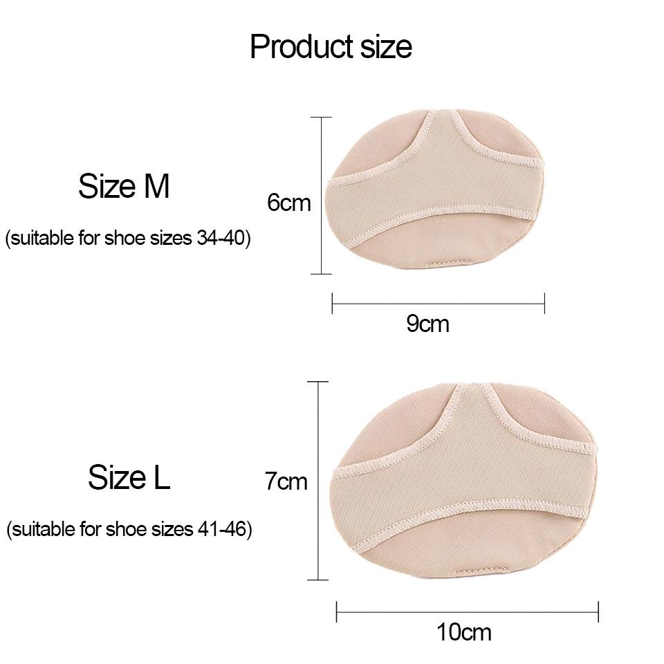 1 Cặp Đệm Silicone Vô Hình Lót Mũi Bàn Chân Chống Trượt Giảm Đau Thoải Mái Cho Nữ
