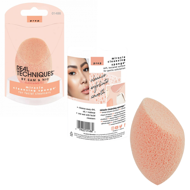 Bông mút rửa mặt Real Techniques miracle cleansing sponge