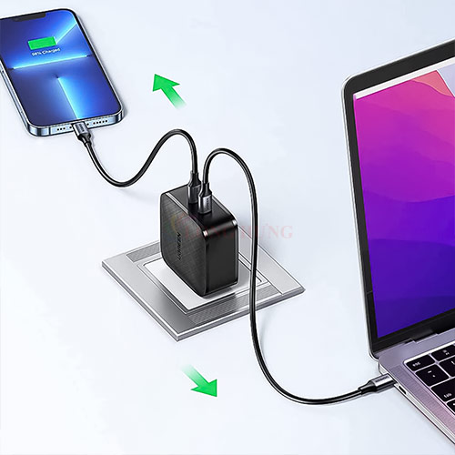 Cốc sạc Ugreen Power Delivery Fast Charger 2Type-C 66W CD216 - Hàng chính hãng