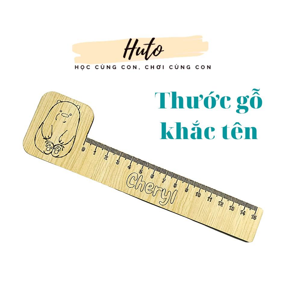 Thước Gỗ Khắc Tên