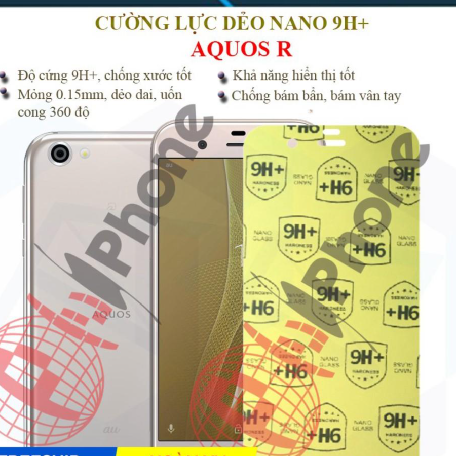 Dán cường lực dẻo nano dành cho Sharp Aquos R SHV39