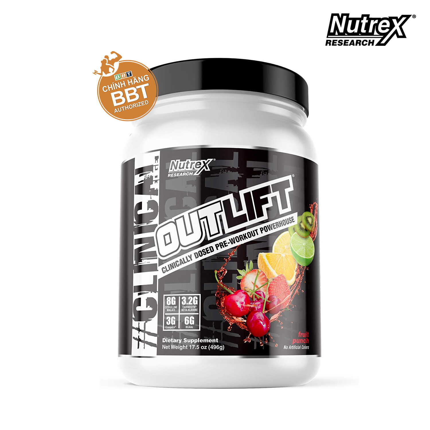 Outlift Pre Workout Nutrex 20 Lần Dùng - Hỗ Trợ Tăng Năng Lượng Sức Bền Sức Mạnh Trước Buổi  Tập BBT