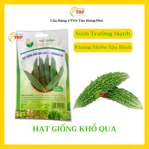 Hạt giống Khổ qua Lai F1 Dragon 86 | Hạt giống | gói 1.7gr