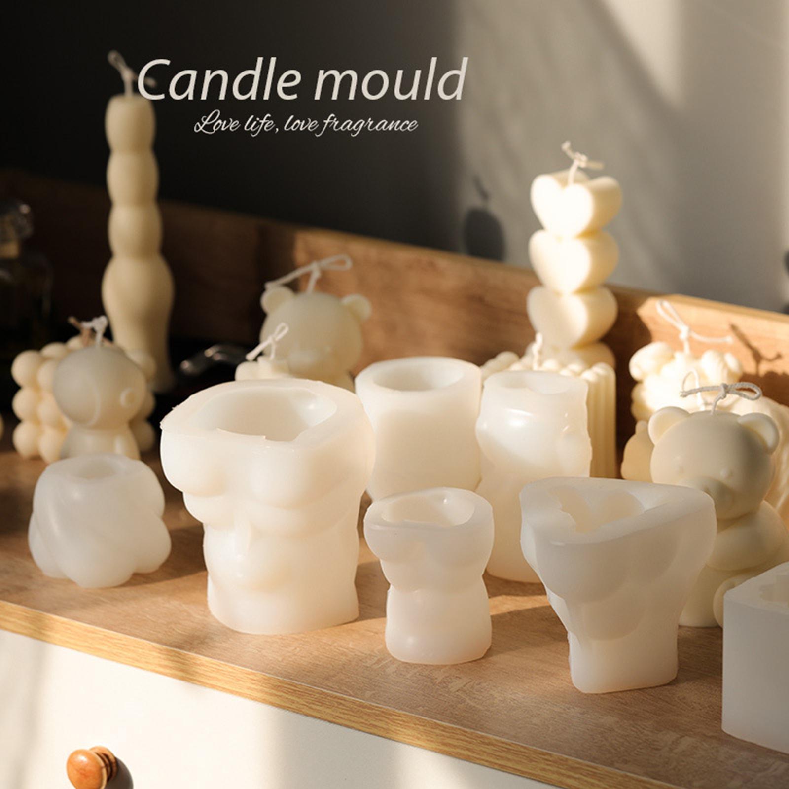 Silicone 3D Square Candle Mold Scented Candles DIY Crafts Soy Soap Aromatherapy Candles Handmade Candle Decor