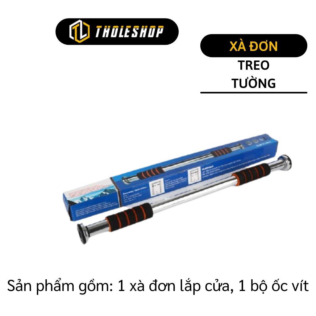 Xà đơn treo tường INOX - Dụng cụ tập thể dục tại nhà 115cm điều chỉnh kích thước linh hoạt 1814