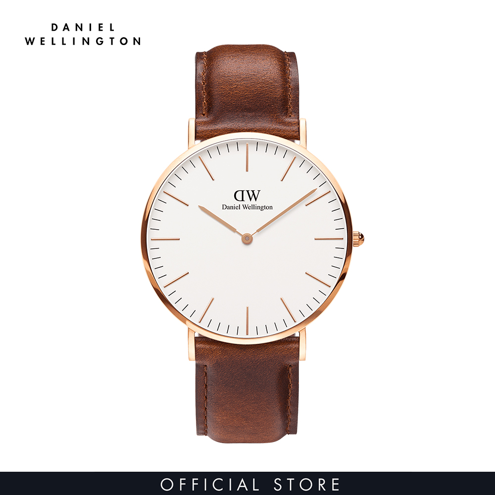 Đồng hồ Nam Daniel Wellington dây da - Classic St Mawes 40mm DW00100006