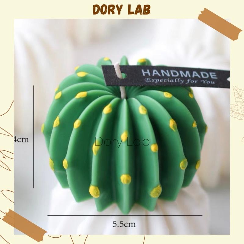 Nến Thơm Cây Xương Rồng Tròn Xinh Xắn, Phụ Kiện Decor - Dory Lab