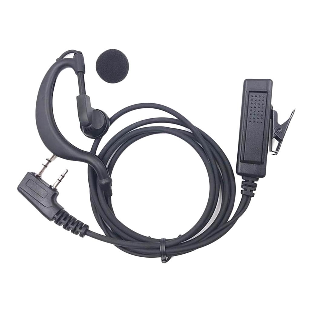 2 Pin G Shape Ear Piece Headset With Micophone Fit For Walkie Talkie