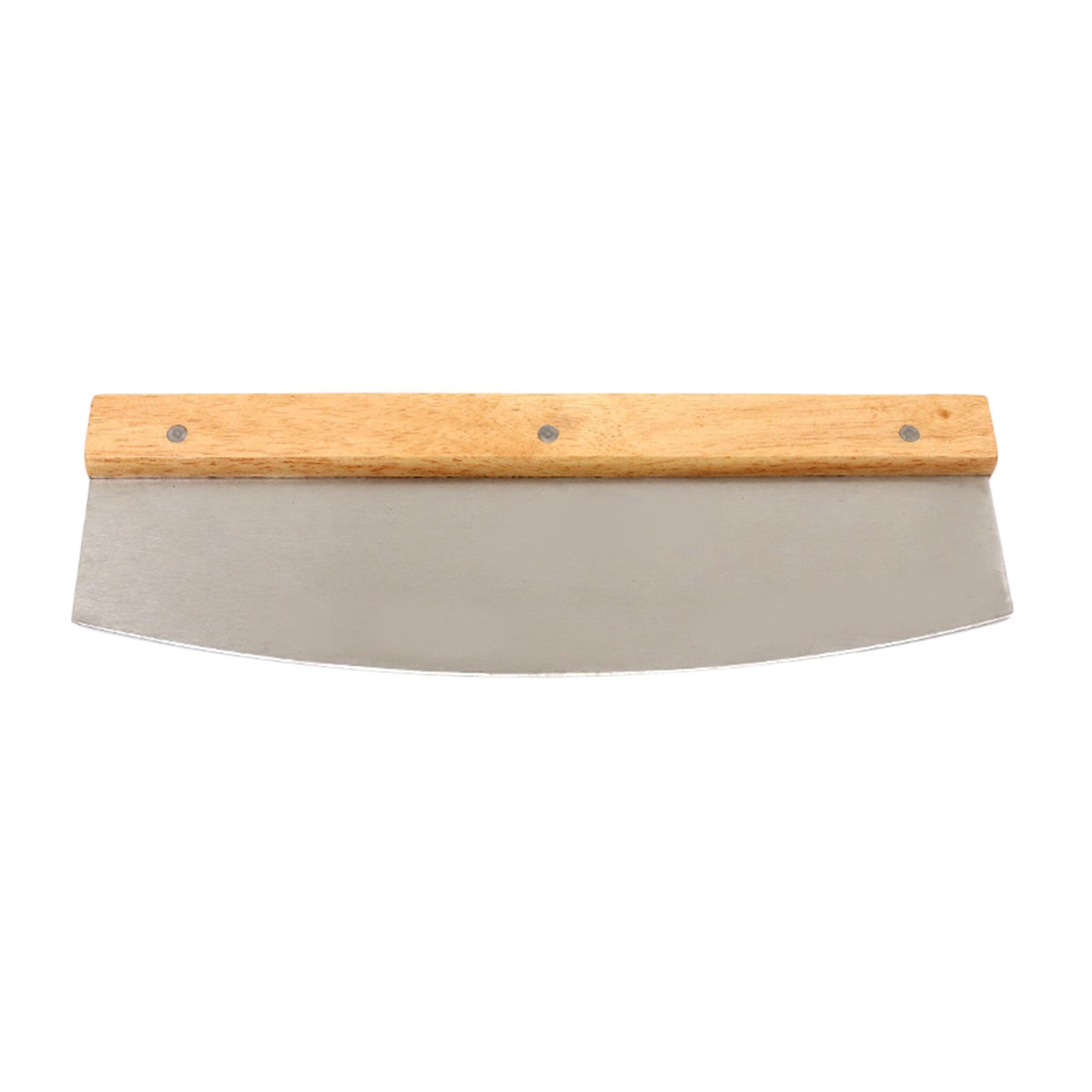 Pizza Cutter with Wooden Handles Cheese Pastry Slicer Pizza  Cutter