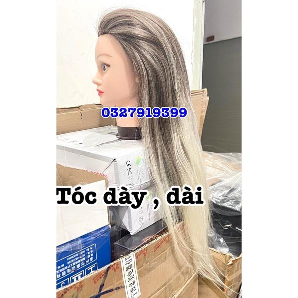 Đầu manocanh chịu nhiệt , học cắt tóc Xám Khói A200