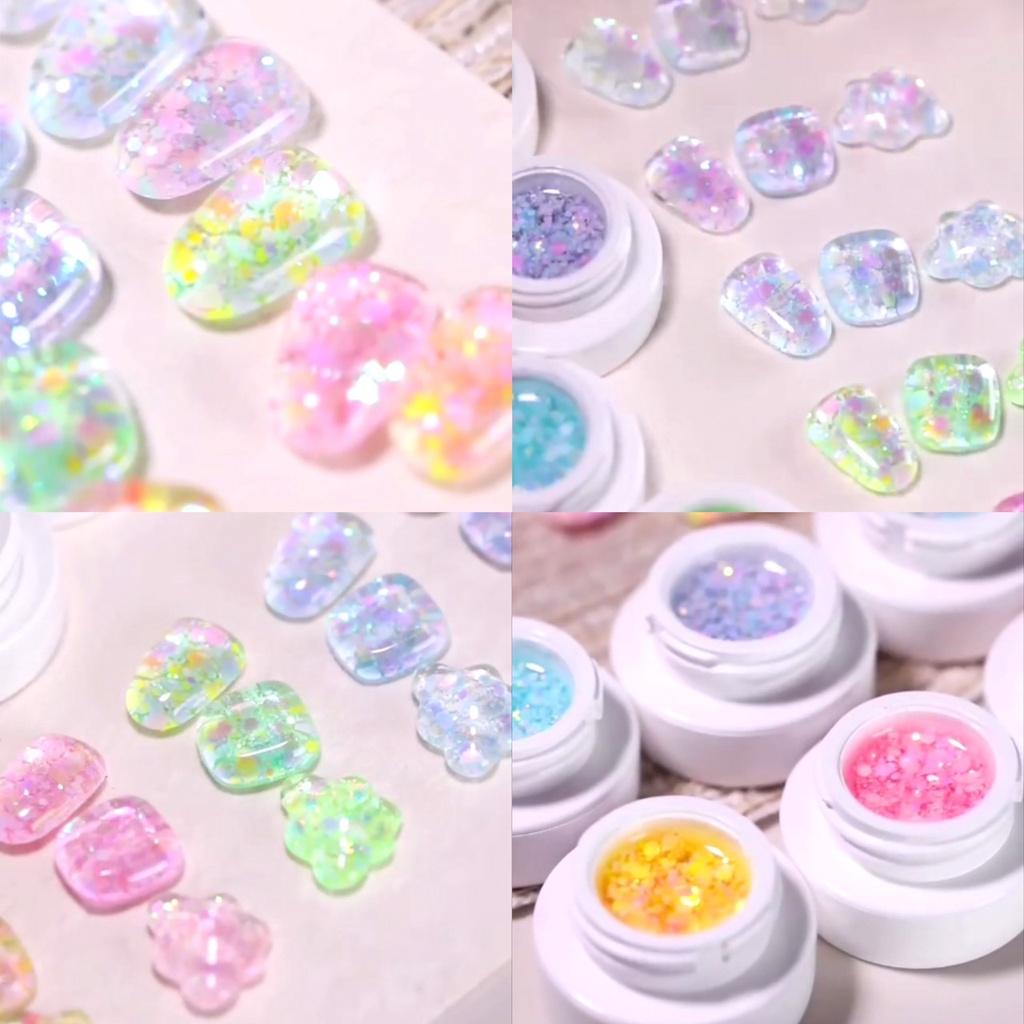 Set Gel kẹo bông gòn 6 màu Vendeeni siêu ngọt ngào dành cho Nail