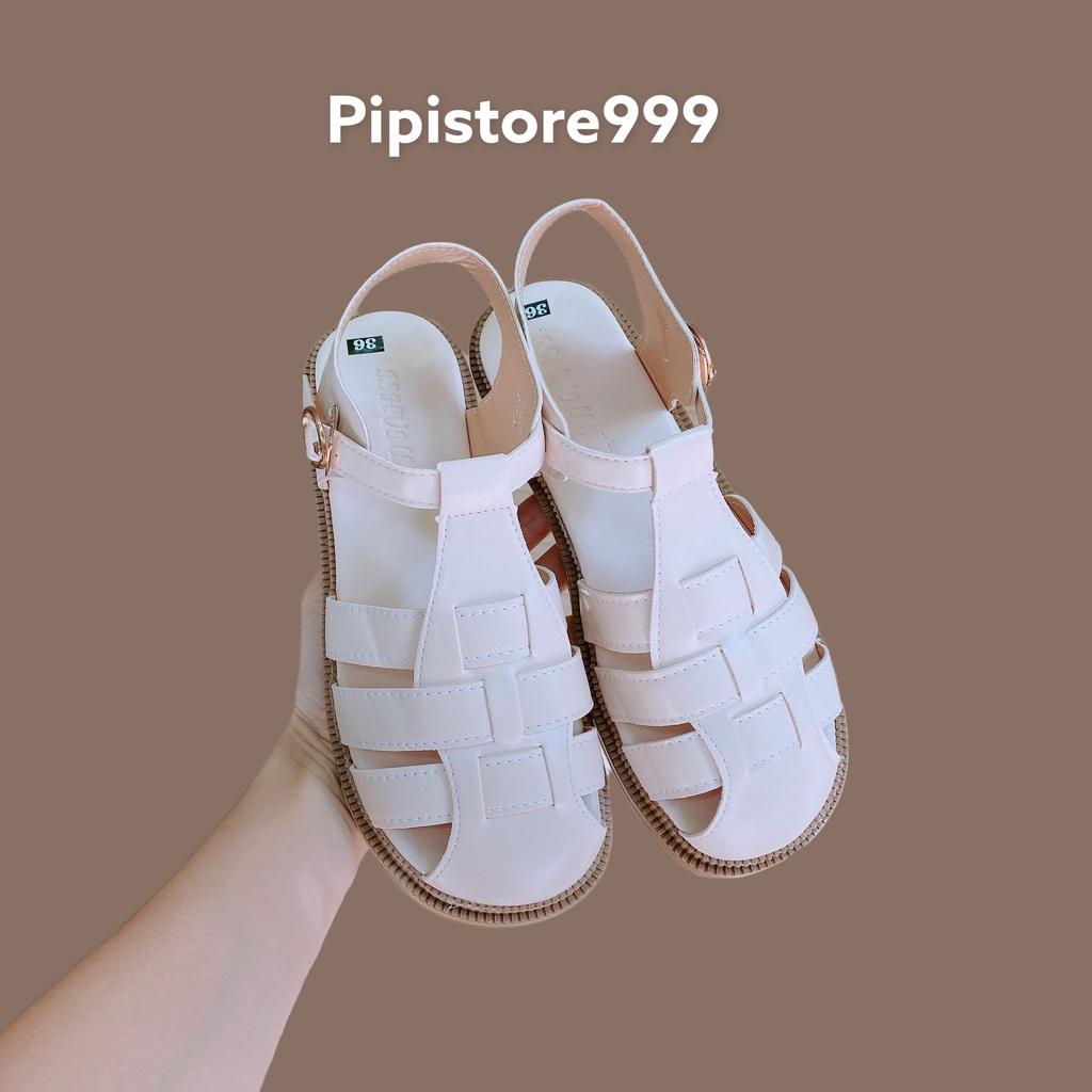 Lùi 1 sz Ảnh thật Sandal Dép Quai Hậu Rọ Đan Dây Chiến Binh Đi Học Đi Làm Style Hàn Quốc G065