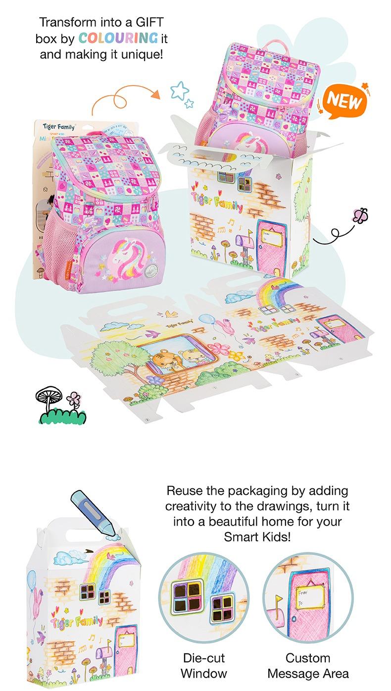 Ba Lô Smart Kids Little Travelers Plus Mini Backpack - Kitten Mia - Tiger Family SKDF-022A