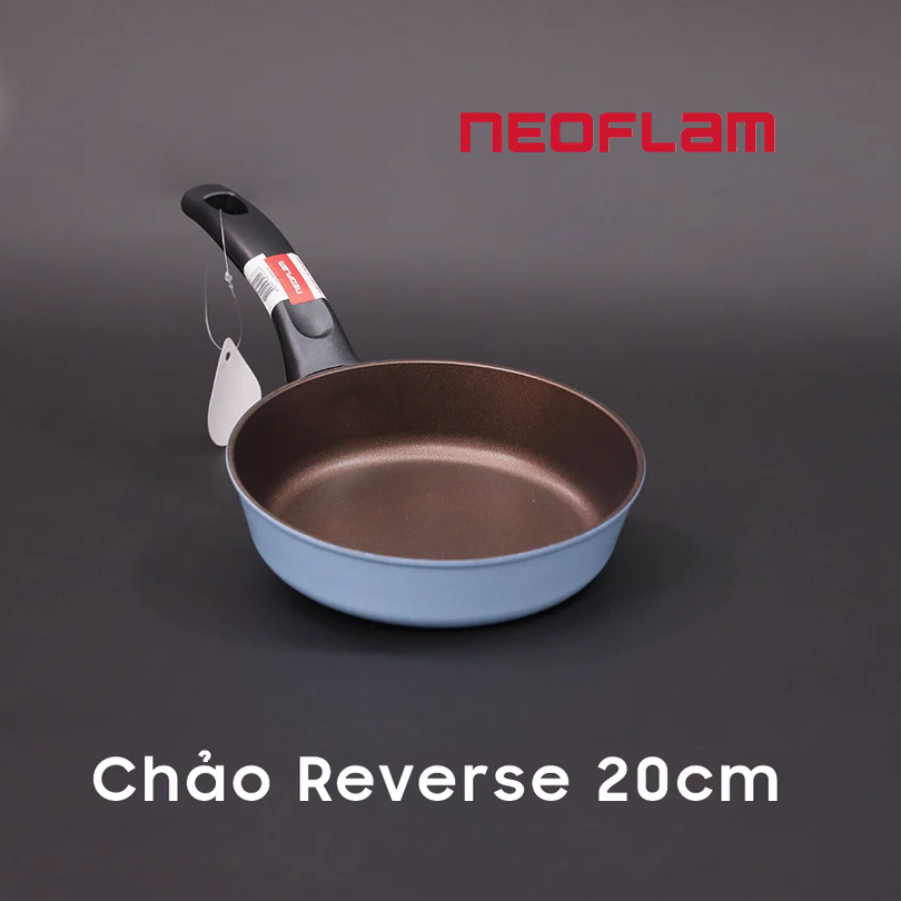 [Hàng chính hãng] Chảo chiên Neoflam Reverse 20cm. Màu hồng đào - xanh lá - xanh dương - trắng