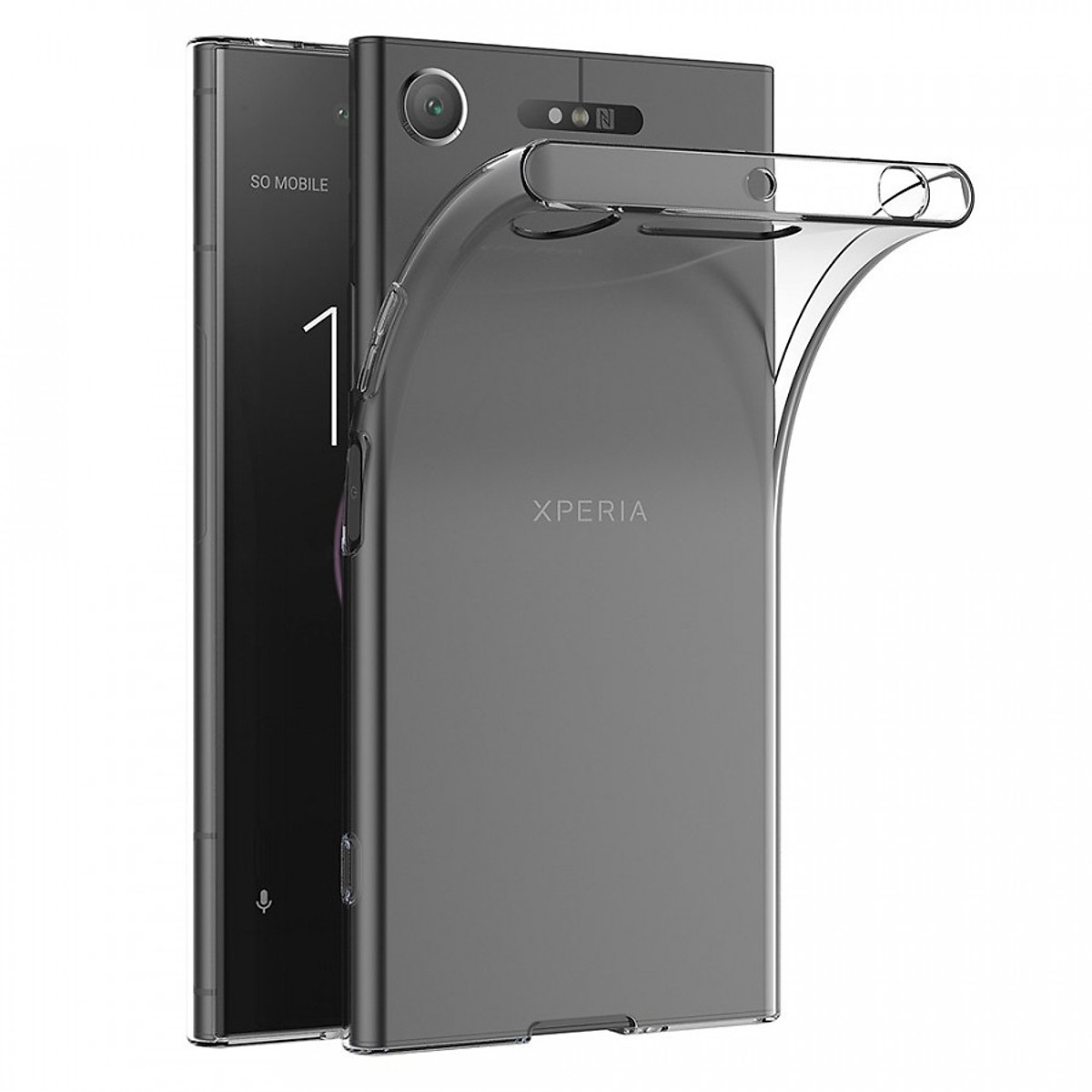 Ốp lưng silicon dẻo trong suốt loại A cao cấp cho Sony Xperia XZ1