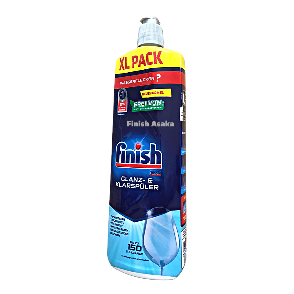 Combo Dầu làm bóng finish 750ml+Viên rửa bát Finish All in one 90v hương chanh dùng cho Máy rửa bát