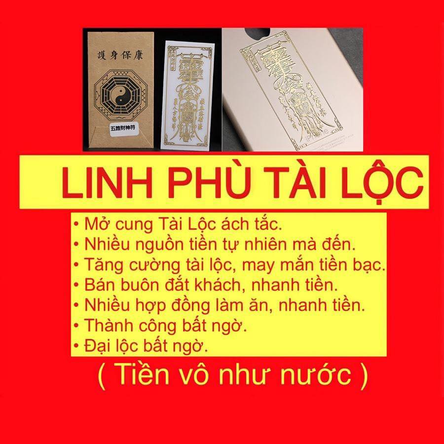 Linh phù TÀI LỘC - NGŨ LỘ THẦN TÀI