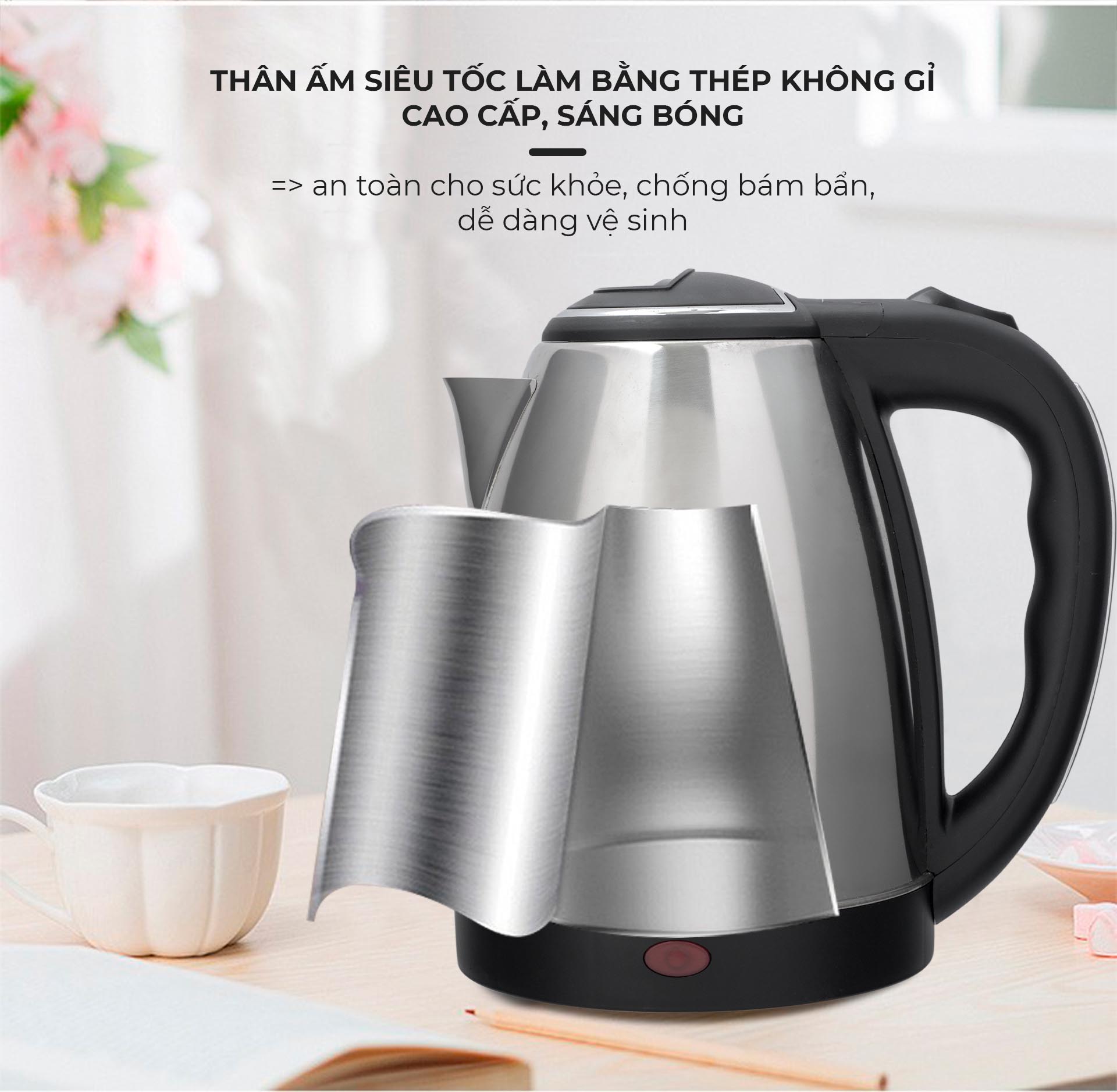 Ấm Siêu Tốc Nagakawa NAG0308 (1.8 Lít) - Hàng Chính Hãng