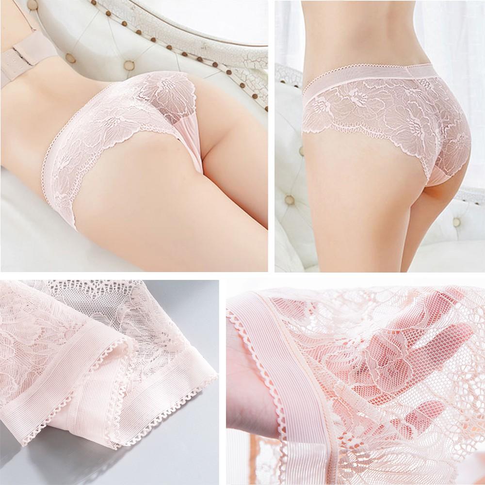 COMBO 5 QUẦN LÓT NỮ SU PHA REN HOA LOẠI ĐẸP MÃ FLQ04