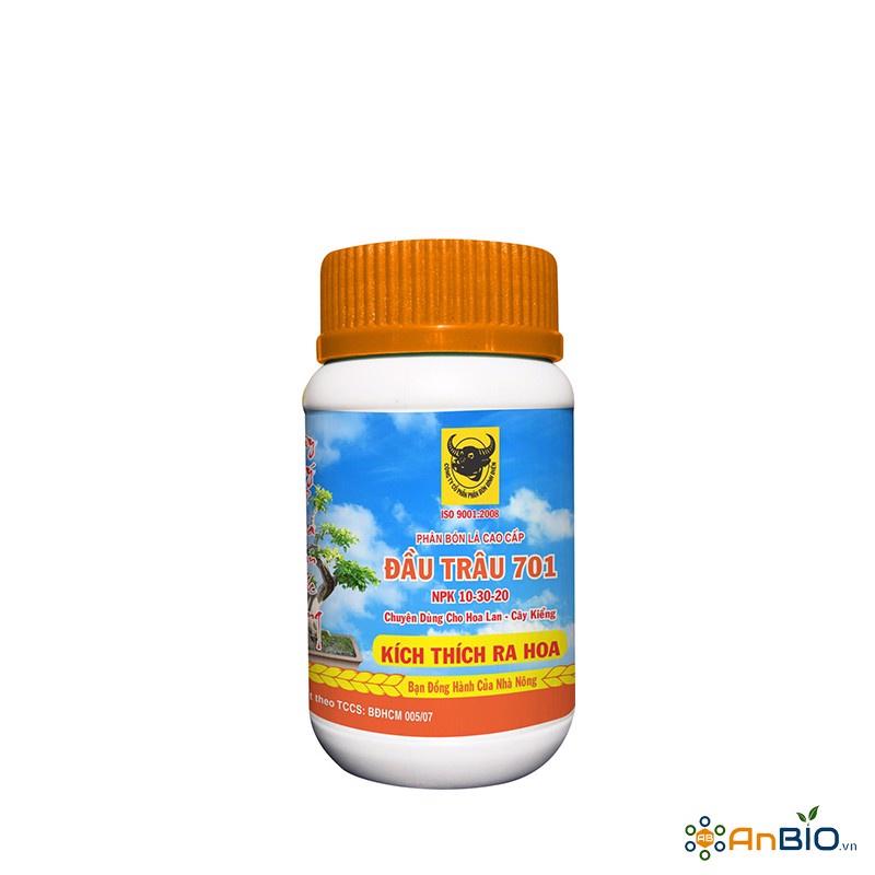 Phân bón lá Đầu Trâu NPK 701 ,chuyên dùng cho hoa lan ,cây kiểng - Hũ 100gr