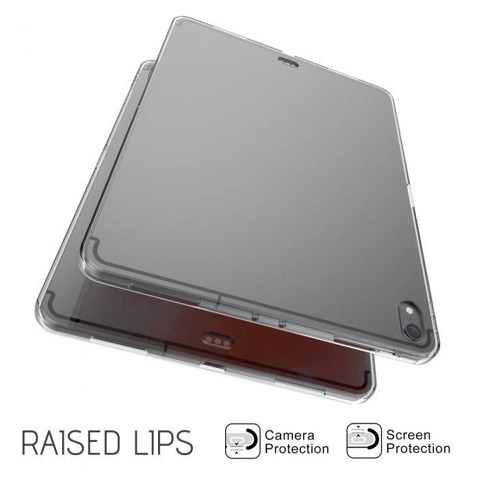 Ốp lưng chống sốc trong suốt siêu mỏng cho iPad Pro 12.9 2018 bảo vệ camera hiệu Likgus Crashproof giúp chống chịu mọi va đập - hàng nhập khẩu