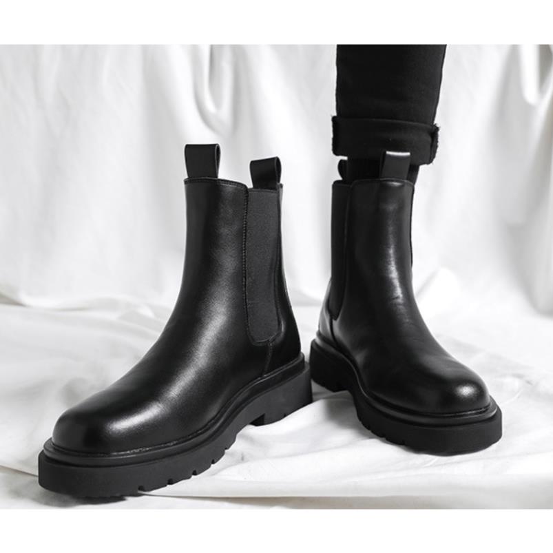 Hàng cao cấp BST Chelsea boots - Giày bốt da nam - Bốt cổ cao - tăng chiều cao 7 cm Vintage S1 new 2022