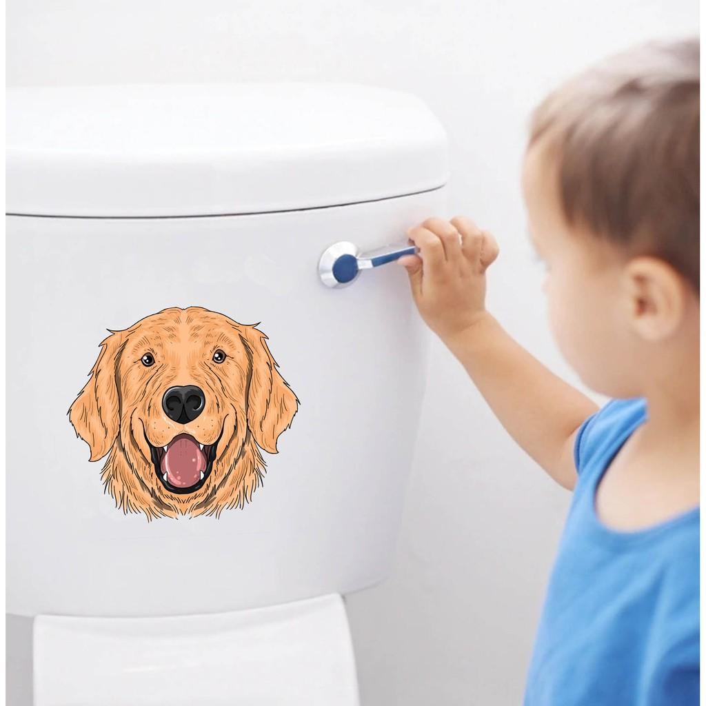 Decal trang trí bồn cầu nhựa vinyl