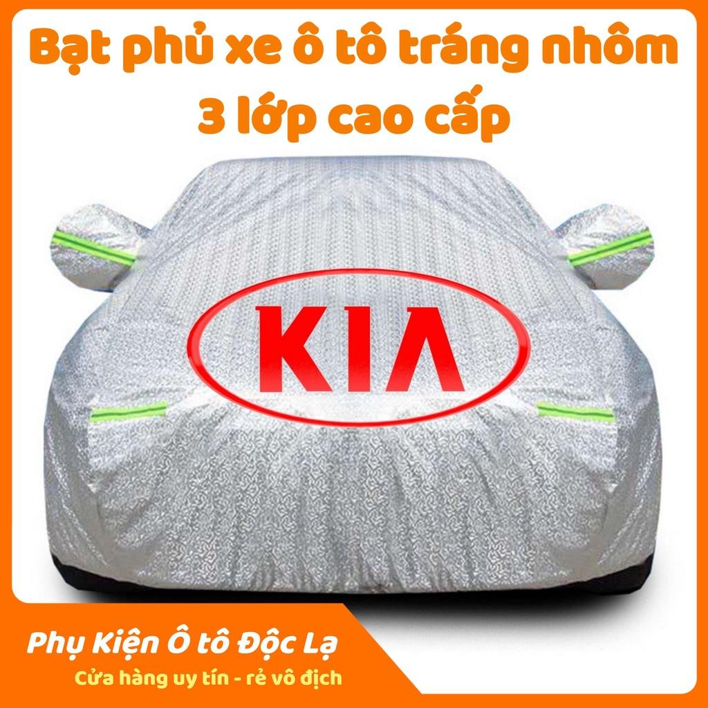 Bạt Phủ Xe Ô Tô Kia Morning, Soluto, Cerato, Seltos, K3, Rondo, Optima, Sorento, Sedona, Chất Liệu Bạt Tráng Nhôm 3 lớp