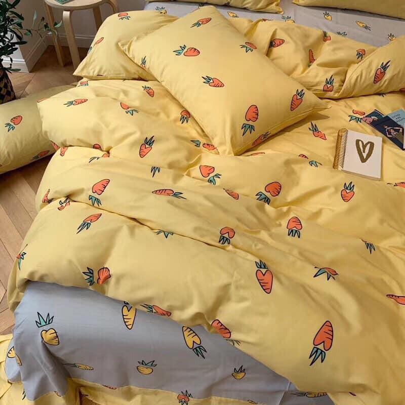 Set Chăn Ga Gối Cotton Living Cao Cấp