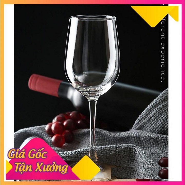 Ly Uống Vang Cao Cấp Nhiều Kích Cỡ Tặng Kèm Khăn Lau Ly 2 Mặt