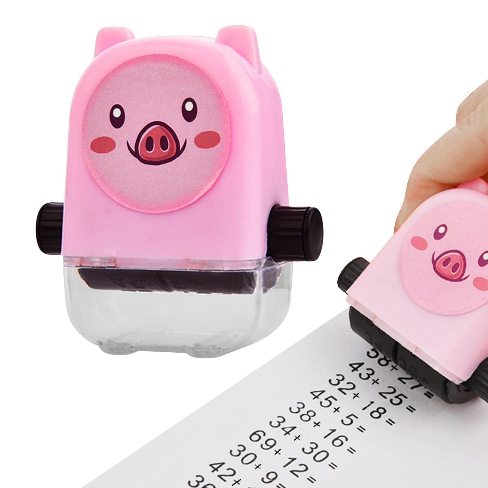 Number Rolling Stamp Learning Math Stamp for School Teachers Preschool