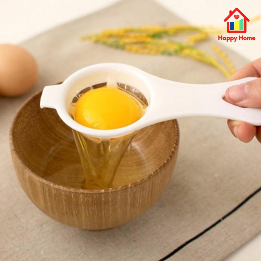 Dụng cụ lọc trứng, tách lòng đỏ trứng, lòng trắng trứng cho bé ăn dặm, làm bánh tiện dụng Happy Home