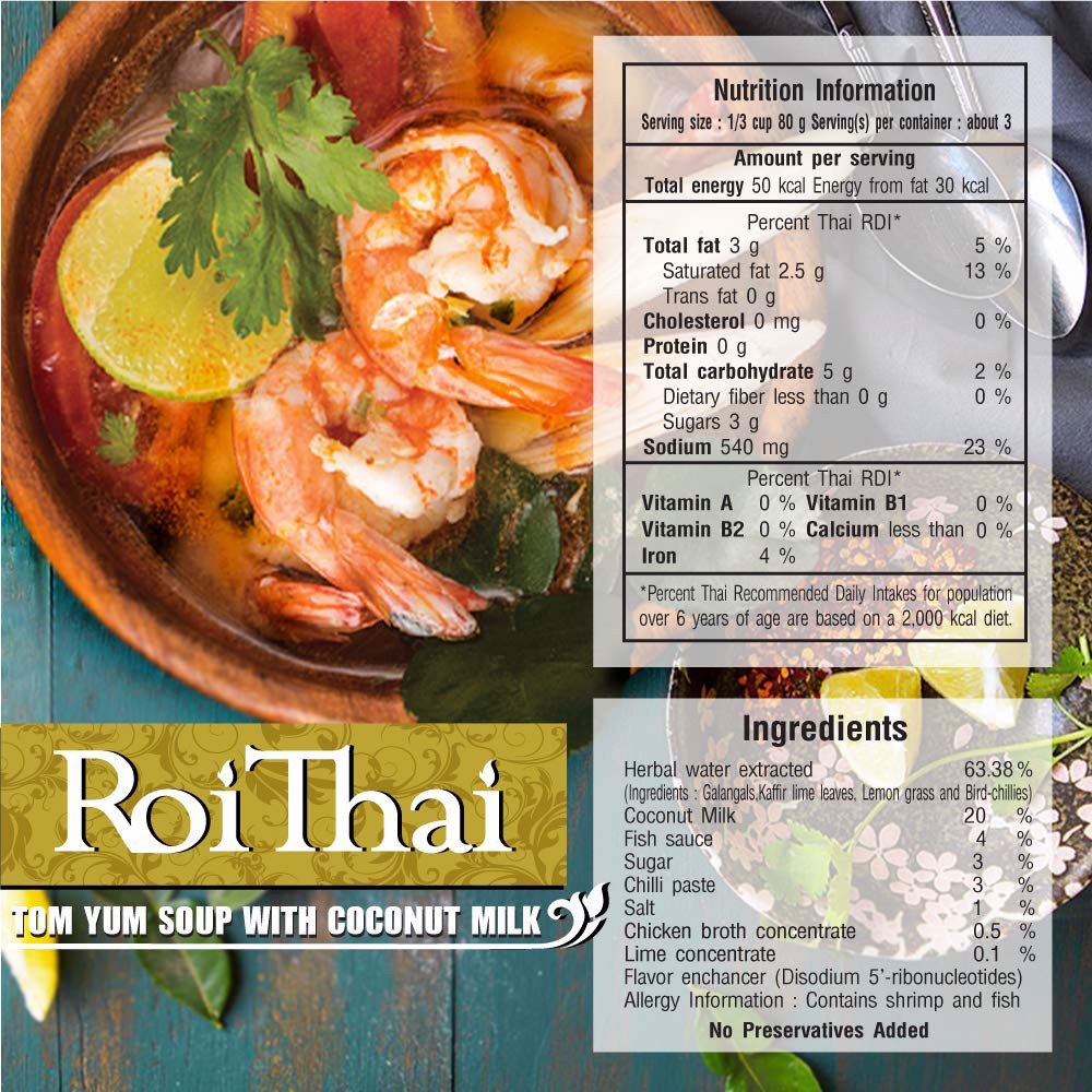 Súp Tom Yum Nước Cốt Dừa Roi Thai 250ml