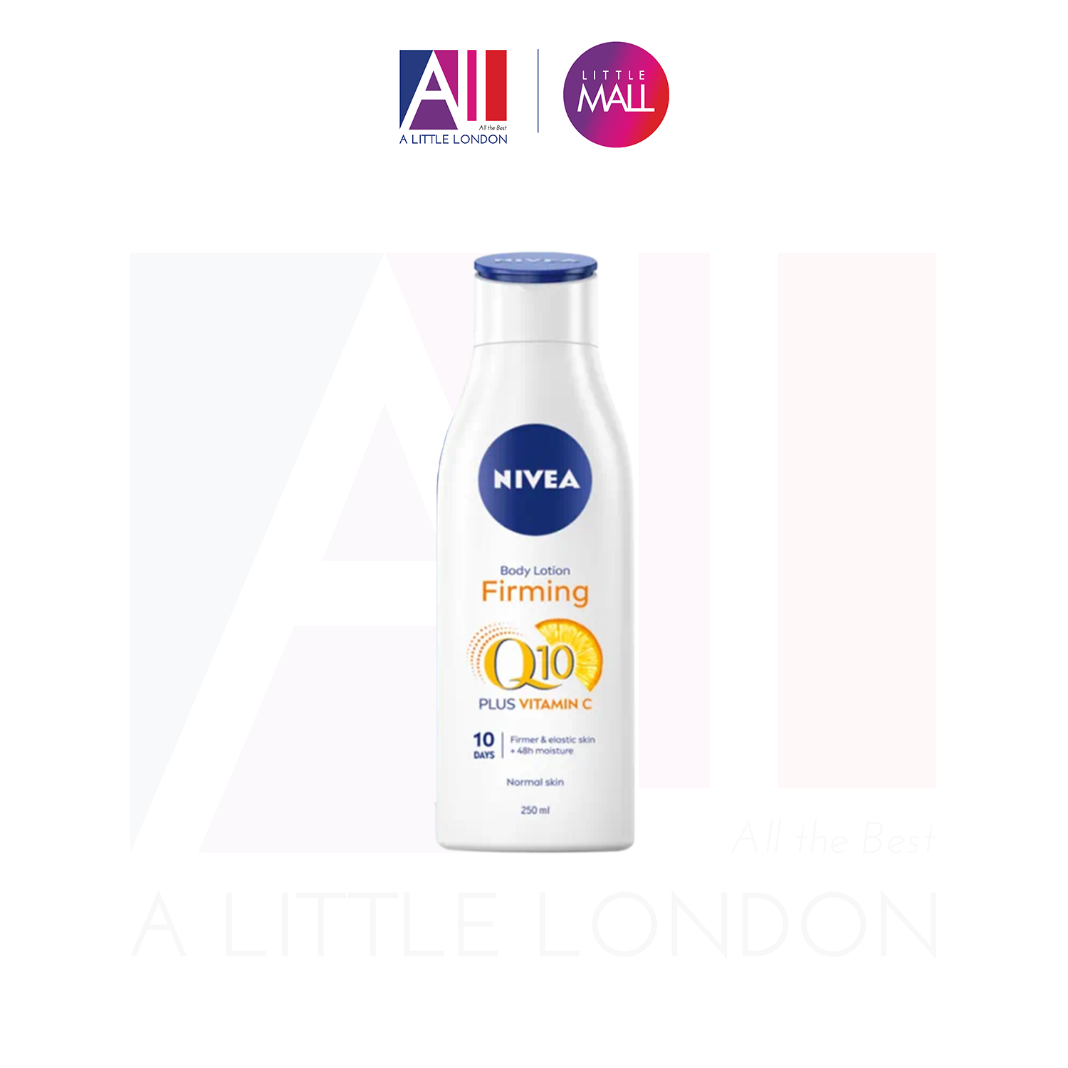 Dưỡng thể trắng da chống lão hoá, da thường Nivea Light Body Lotion Firming Q10 + Vitamin C