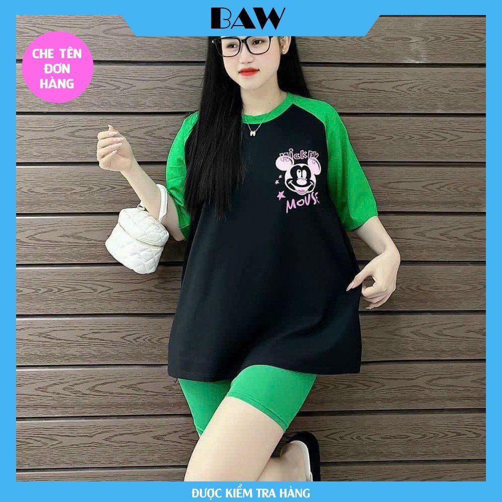 Đồ Bộ Nữ, Đồ Bộ Nữ Mặc Nhà Quần Có Túi, Đồ Bộ Nữ Thun Gân Dày Dặn In Họa Tiết Siêu Dễ Thương, Đồ Bộ Ngủ Nữ, Đồ Bộ Nữ Dài Thương Hiệu Baw MM7
