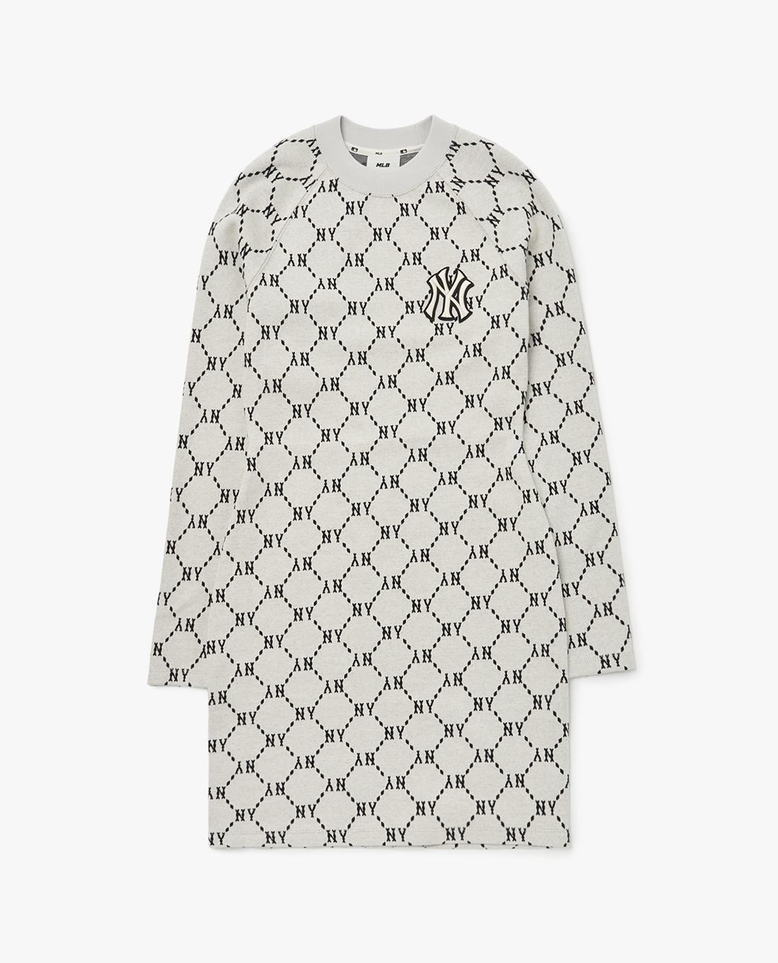 MLB - Đầm mini tay dài cổ tròn Dia Monogram Slimfit 3FOPM0124-50CRS