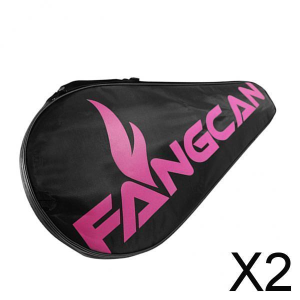 2xWaterproof Tennis Racket Bag Cover Badminton Squash Shoulder Pack Pink