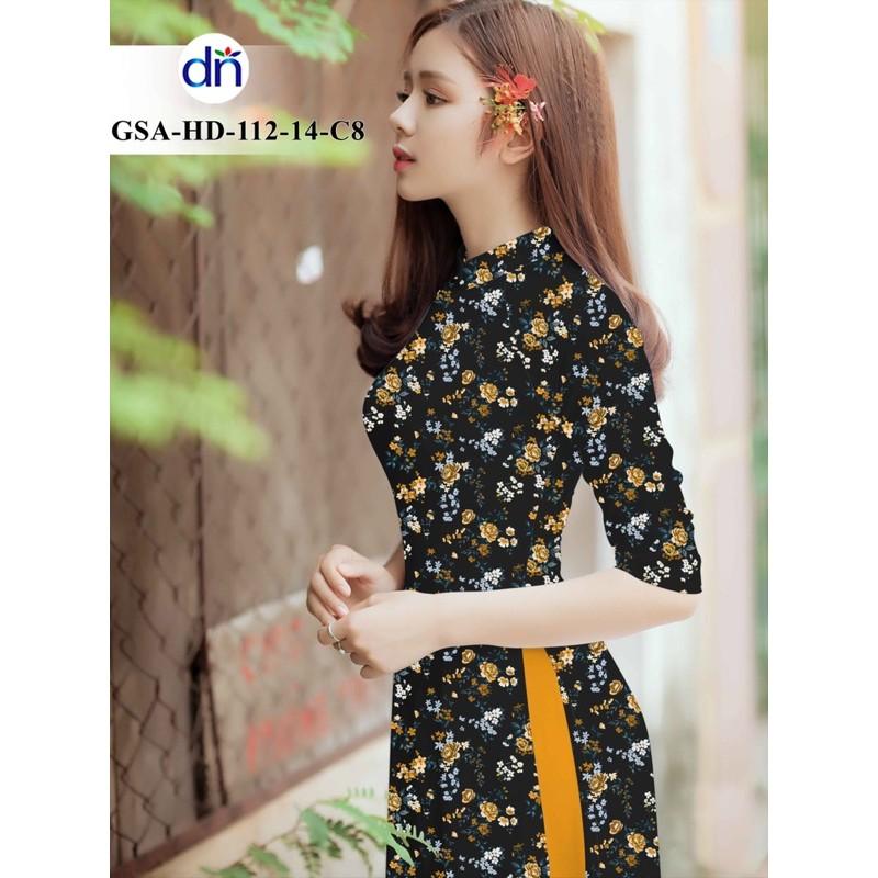 Vải áo dài hoa nhí