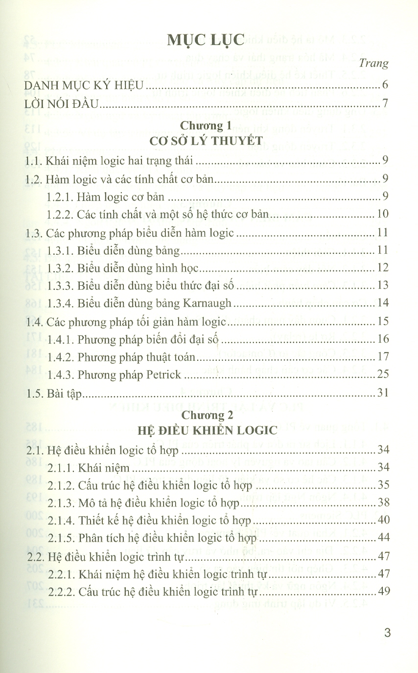 Giáo Trình ĐIỀU KHIỂN LOGIC VÀ PLC (Giáo Trình Dùng Cho Kỹ Sư, Sinh Viên Ngành Kỹ Thuật Điện, Kỹ Thuật Điều Khiển Và Tự Động Hóa)