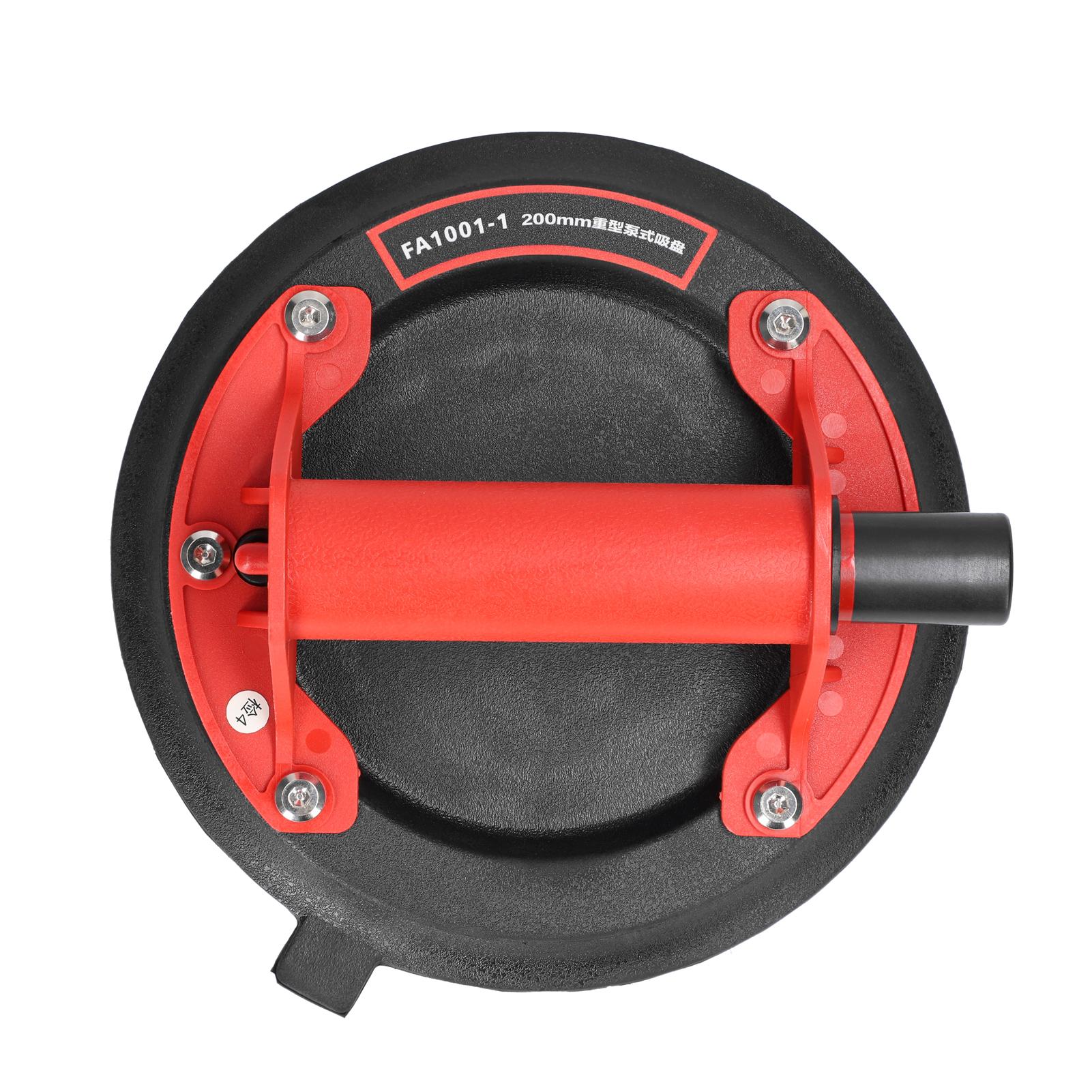 200mm Diameter Vacuum Suction Cup 100kg High Bearing Capacity Heavy Duty Vacuum Ceramic Tile Lifter for Granite Glass Lifting Tool