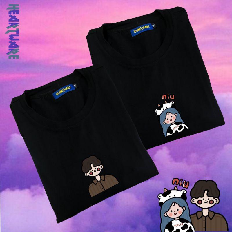 Áo thun tay lỡ 100% cotton cao cấp áo đôi