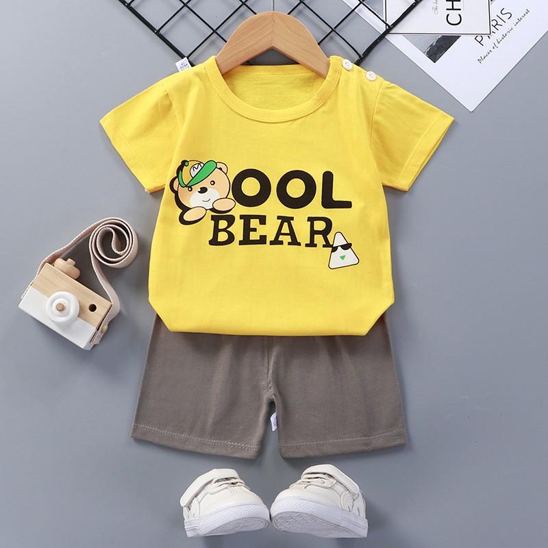 Bộ cộc tay hot mùa hè siêu mát cho bé hàng quảng châu đẹp