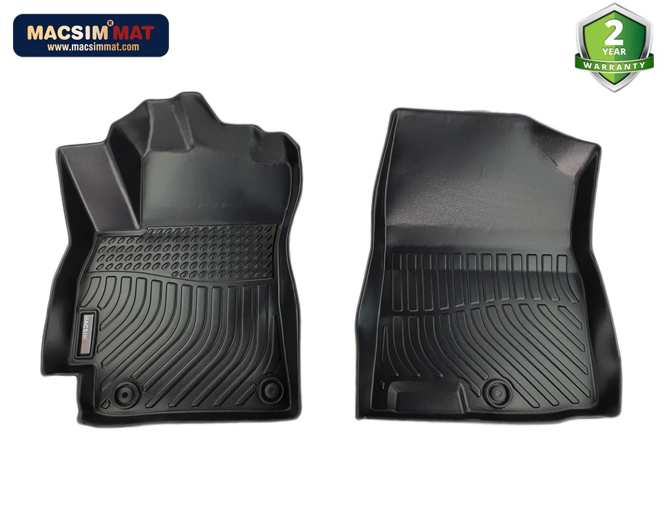 Thảm lót sàn xe ô tô Hyundai Elantra 2017- 2022 Nhãn hiệu Macsim chất liệu nhựa TPE cao cấp màu đen