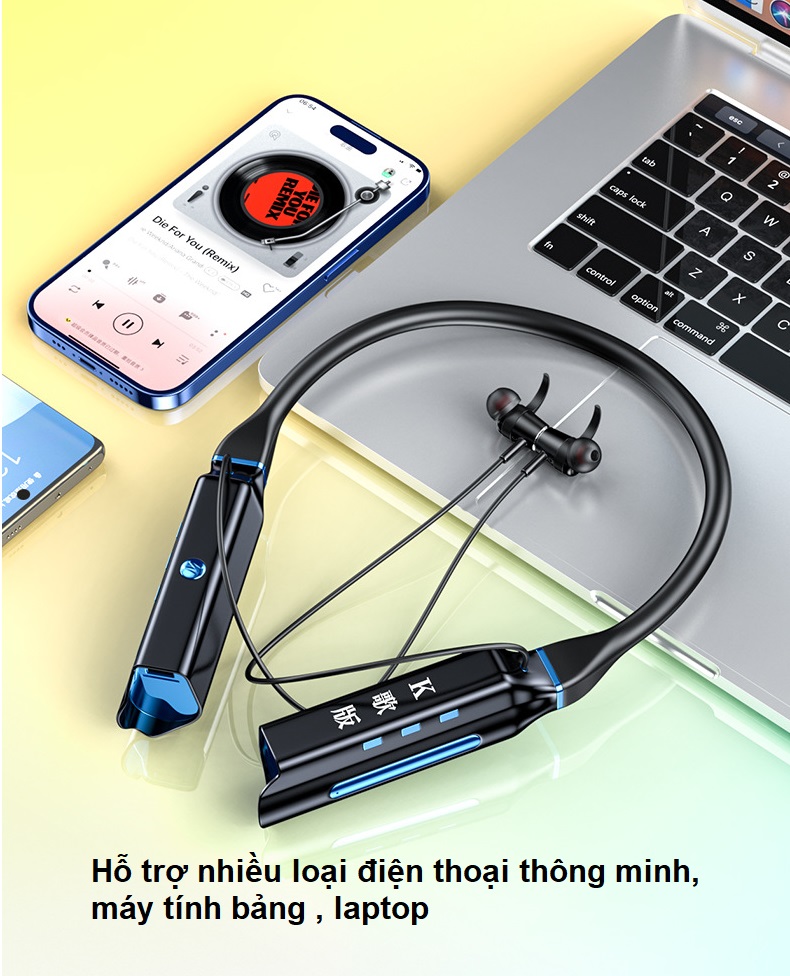 Tai Nghe Bluetooth 5.3  DJ881- KG , Hát Karaoke , Pin Khủng 6000mAh, 3 Chế Độ Âm Thanh , Hiển Thị Led Báo % Pin , Hỗ Trợ Khe lắp Thẻ Nhớ, Chức Năng Trợ Lý Giọng Nói Siri