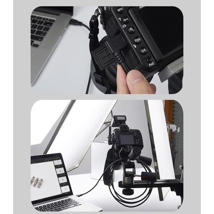 Dây Cáp USB 3.0 To Micro-B - Chụp Ảnh Flatlay Bằng Liveview - Dài 10m - Right Angle