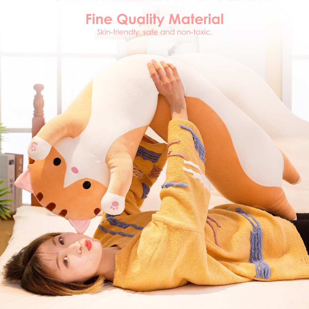 Gối ôm dài hình mèo hoạt hình dễ thương - tùy chọn màu sắc và size
