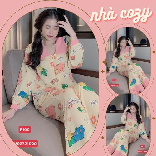 CÓ SẴN PIJAMA tay dài quần dài LỤA MANGO