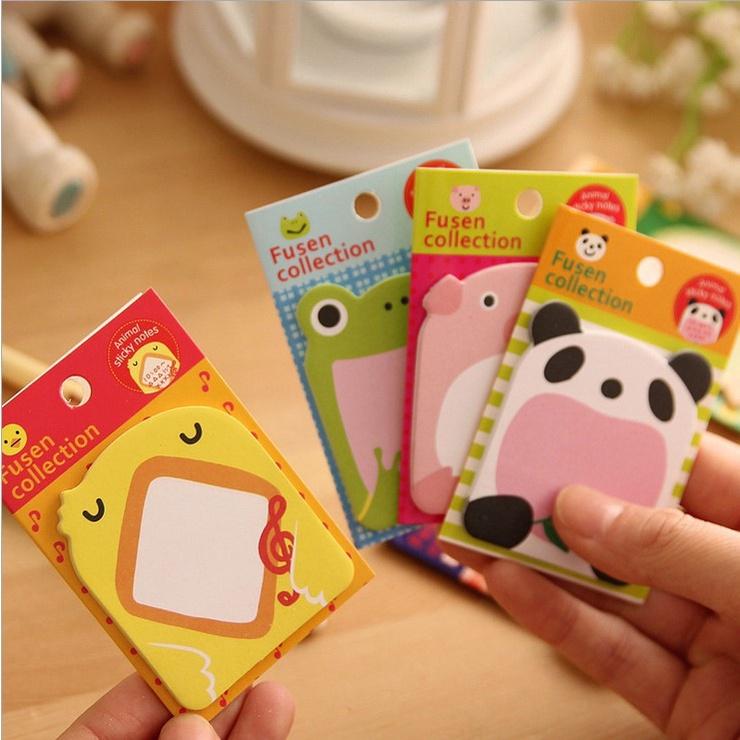 [1K*2] Giấy note ghi chú hình động vật siêu đáng yêu