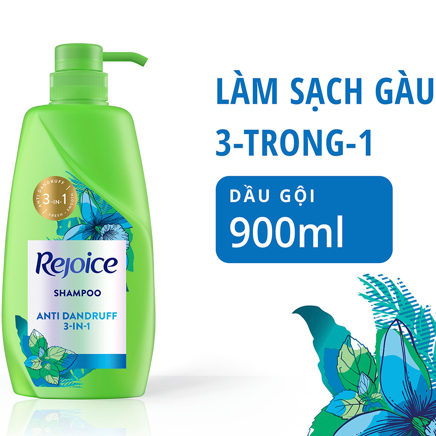 Dầu gội Rejoice hỗ trợ điều trị gàu 3 trong 1