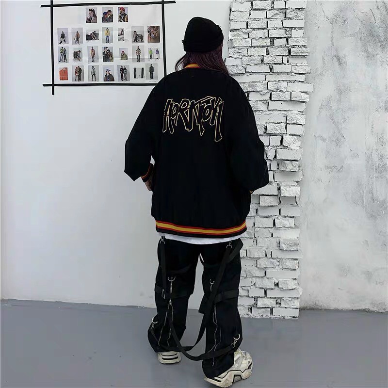 Áo khoác bomber nhung unisex mới về logo thêu hàng quảng châu,dành cho nam nữ Form Rộng Ulzzang, Áo Khoác Bomber Nhung Kiểu Mới Siêu Chất CD